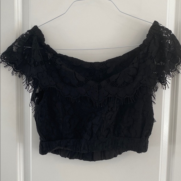 Wayf Lace Crop Top size M - Picture 3 of 9